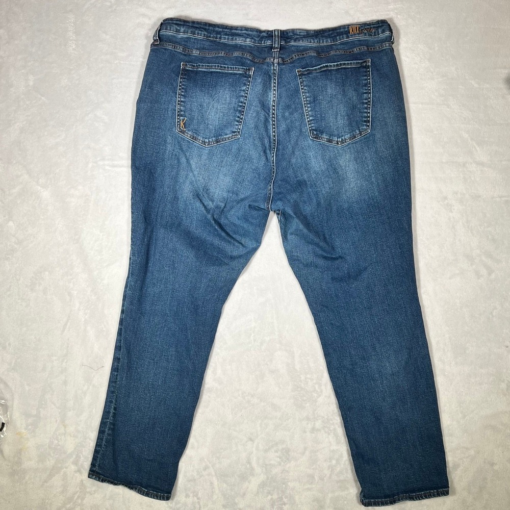 Kut from the Kloth Katy Boyfriend Jeans Plus Size 22W Medium Wash Blue Denim - Picture 7 of 12